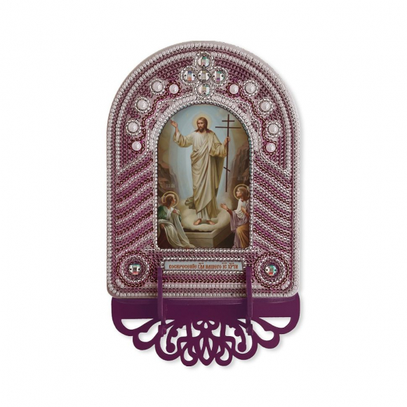 Набор для вышивания бисером НОВА СЛОБОДА арт.ВК1012 Воскресение Господа Иисуса Христа 10х13 см