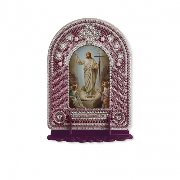 Набор для вышивания бисером НОВА СЛОБОДА арт.ВК1012 Воскресение Господа Иисуса Христа 10х13 см