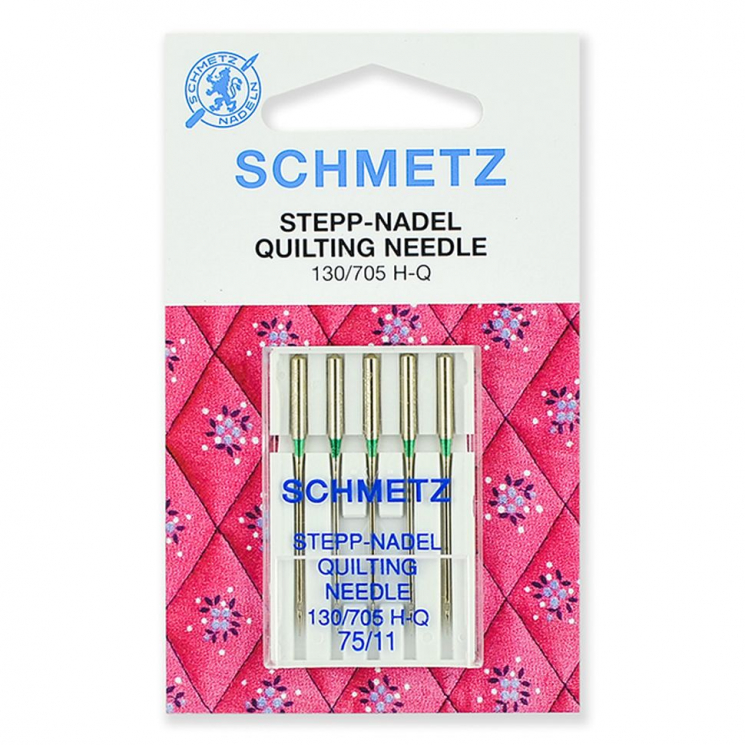 Иглы для бытовых швейных машин Schmetz для квилтинга 130/705H-Q №75, уп.5 игл