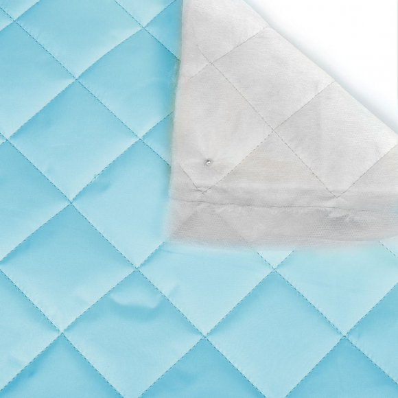 Ткань стежка ниточная Dewspo НАРЕЗКА TBY Ромб 5,5см 100%пэ 230г/м2 150см голубой S143 уп.5м