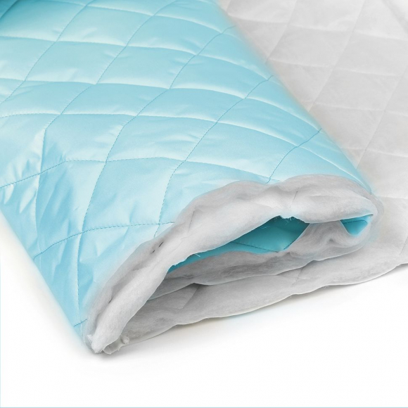 Ткань стежка ниточная Dewspo НАРЕЗКА TBY Ромб 5,5см 100%пэ 230г/м2 150см голубой S143 уп.5м