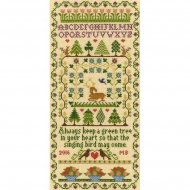 Набор для вышивания Bothy Threads арт.XS2 Green Tree (Зеленое дерево) 18х36 см