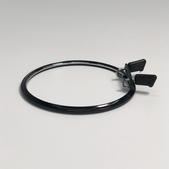 Пяльцы NURGE пружинные для вышивания и штопки, цв. ЧЕРНЫЙ арт.NUR.160-2 ?126мм толщина 5