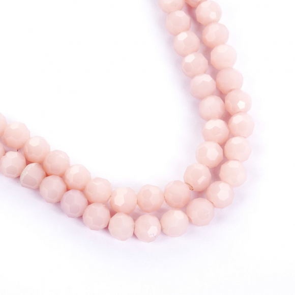 Бусины граненые Рондель (стекло) на нитях арт.TBY-R-2  6мм  цв.54 серый уп.50х100 бусин