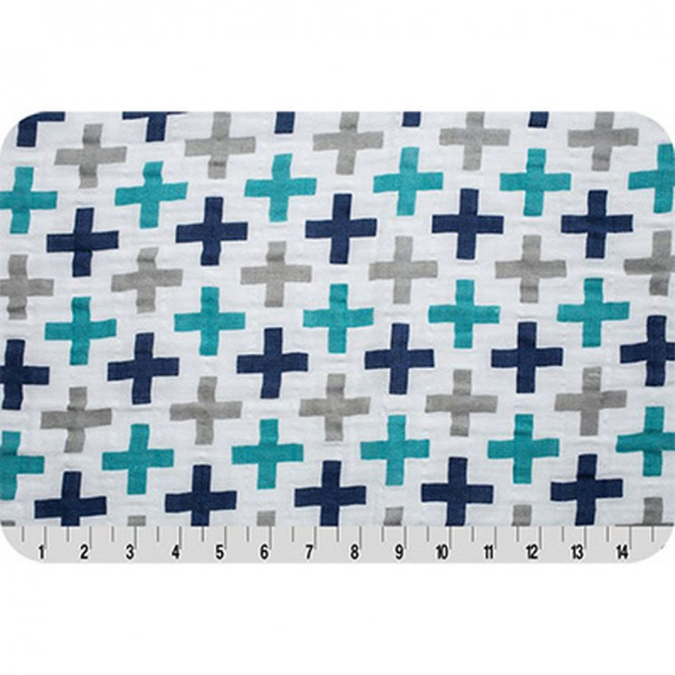 Ткань для пэчворка PEPPY Embrace (марлевка) 120 г/м? 100% хлопок цв.a teal уп.100х125 см