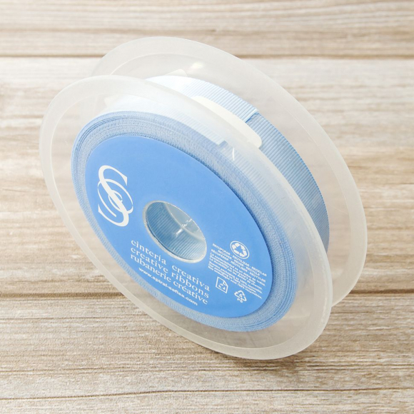 181860_Лента репсовая SAFISA, 25 мм, 25 м, цвет 04 голубой светлый 181860_Лента репсовая SAFISA, 25 мм, 25 м, цвет 04 голубой светлый