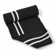 TBY.MP04 Подвяз трикотажный, 98%полиэстер, 2%спандэкс цв.черный с серебряными полосами, 1мх13см уп.5шт TBY.MP04 Подвяз трикотажный, 98%полиэстер, 2%спандэкс цв.черный с серебряными полосами, 1мх13см уп.5шт