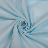 Ткань Батист 72 г/м? 100% хлопок шир.150 см арт.TBY.Bt.22 цв.св.голубой рул.25м