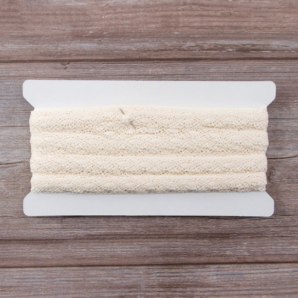 157186_Мерсеризованное хлопковое кружево, 16 мм, шампань 157186_Мерсеризованное хлопковое кружево, 16 мм, шампань