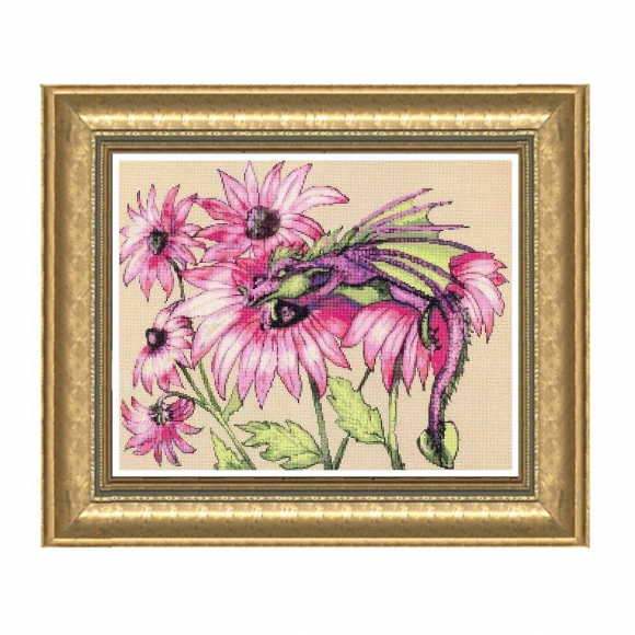 61655_Набор для вышивания "Цветочный дракон"