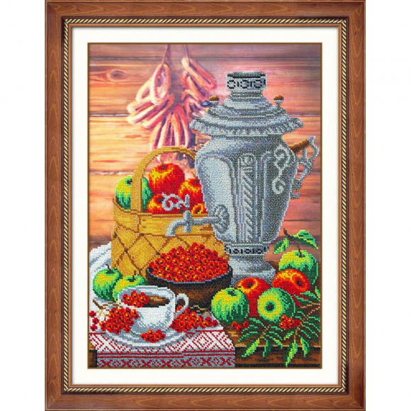 Набор для вышивания бисером ПАУТИНКА арт.Б-1245 Добро пожаловать! 28х38 см