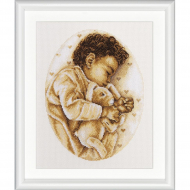 192831_Набор для вышивания "Маленький мальчик", канва лён 28 ct