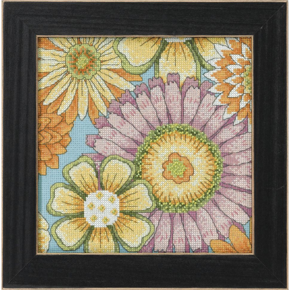 180534_Набор для вышивания бисером "Голубые цветы 1"