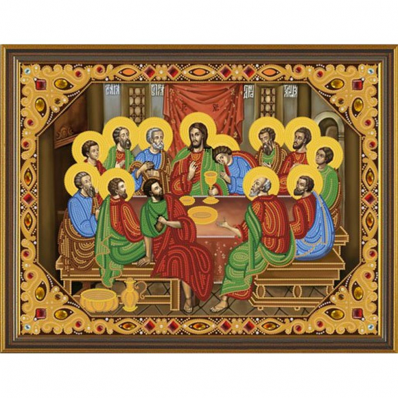 Набор для вышивания бисером НОВА СЛОБОДА арт.СК1210 Тайная Вечеря 40х30 см