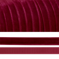 Лента бархатная арт.TBY.LB1044 нейлон шир.10мм цв.бордо уп.20м