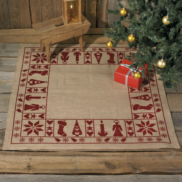 Набор для вышивания коврика под ёлку "Дух Рождества"