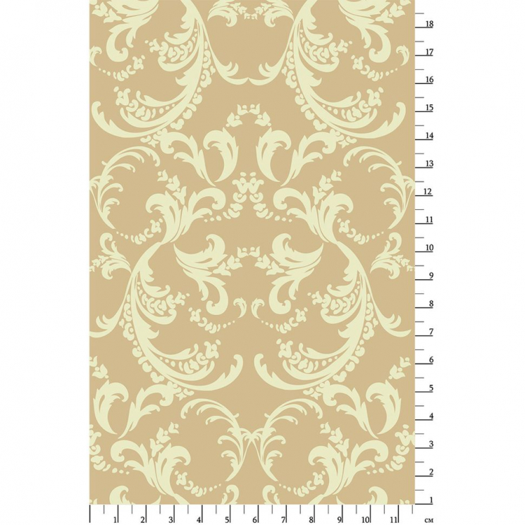 Ткани для пэчворка в рулонах ВИКТОРИАНСКИЕ РОЗЫ 112 см 100% хлопок (в метрах) ВР-34 зеленый