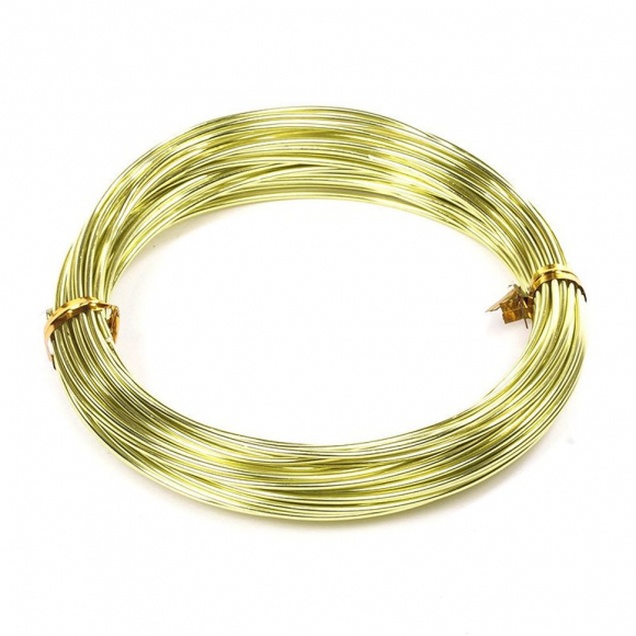 Проволока ? 1,5мм арт.ТВ-ALW-1,5 цв.07 зеленое яблоко рул.10м Проволока ? 1,5мм арт.ТВ-ALW-1,5 цв.07 зеленое яблоко рул.10м