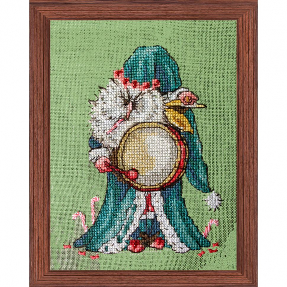 136952_Набор для вышивания "Le Jultomte de Su?de" (Музыкант из оркестра - Шведский Санта)