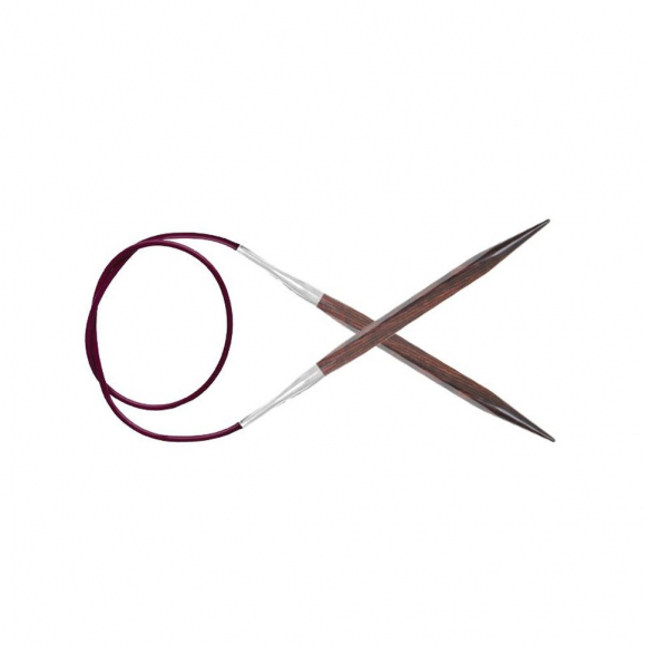 25122 Knit Pro Спицы круговые для вязания Cubics 3,5мм/40см, дерево, коричневый 25122 Knit Pro Спицы круговые для вязания Cubics 3,5мм/40см, дерево, коричневый