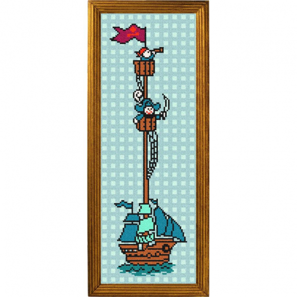 Рисунок на канве (страмин) с нанесенным рисунком ЧАРIВНИЦЯ арт. S79 Свистать всех наверх! 14х42 см Рисунок на канве (страмин) с нанесенным рисунком ЧАРIВНИЦЯ арт. S79 Свистать всех наверх! 14х42 см