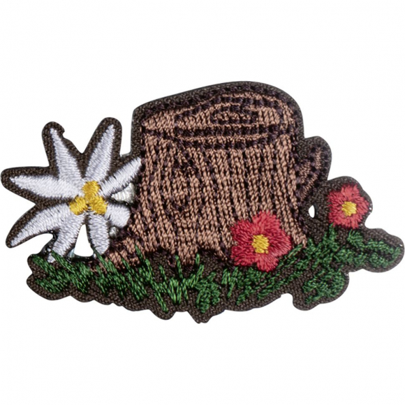 Термоаппликация "Пенек с цветком"