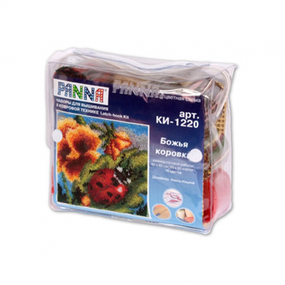 Набор для вышивания PANNA арт. KI-1220 Божья коровка 40х40 см