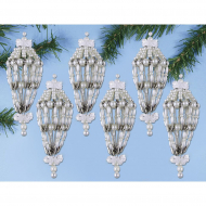 Набор для создания елочных игрушек DESIGN WORKS арт.6244 Жемчужные фонарики 4х10 см Набор для создания елочных игрушек DESIGN WORKS арт.6244 Жемчужные фонарики 4х10 см