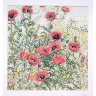 Набор для вышивания THEA GOUVERNEUR арт.2061А Розовые маки 45х47 см