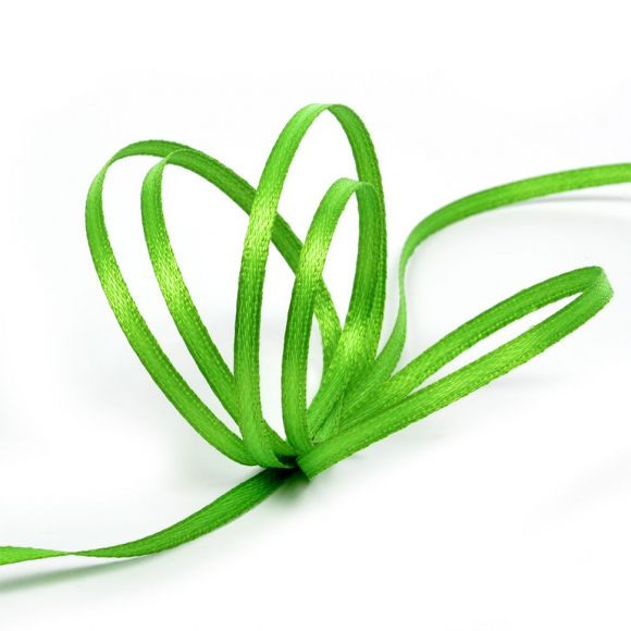 Лента атласная 3мм цв.3042 зеленый IDEAL уп.100 м Лента атласная 3мм цв.3042 зеленый IDEAL уп.100 м