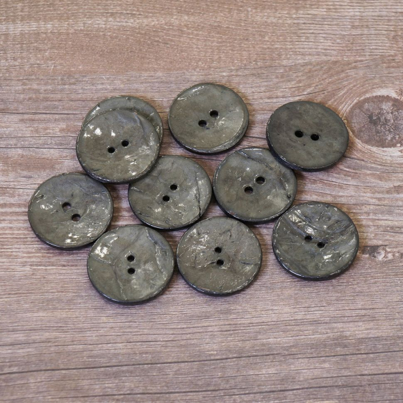 Пуговицы CONCEPT, размер 48, кокос, цвет COL.9 темно-серый