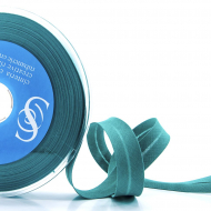 Косая бейка хлопок/полиэстер 20 мм, 25 м, цвет 132, малахит