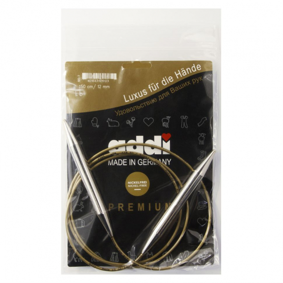 35347_Спицы круговые, супергладкие, addiClassic №12, 150 см 35347_Спицы круговые, супергладкие, addiClassic №12, 150 см