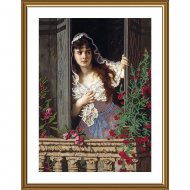 Набор для вышивания бисером НОВА СЛОБОДА арт.ДК2504 В ожидании 22х30 см