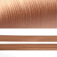 Косая бейка TBY атласная шир.15мм цв.F293 св.коричневый уп.132 м Косая бейка TBY атласная шир.15мм цв.F293 св.коричневый уп.132 м