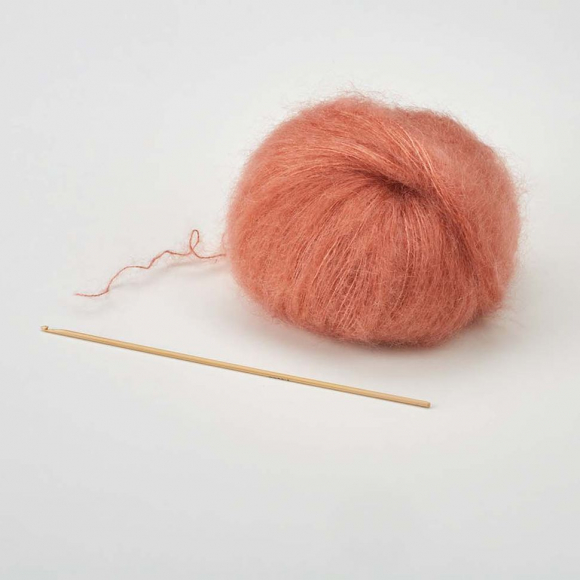 32451_Крючок, вязальный, бамбук, addiNature BAMBOO №4, 15 см