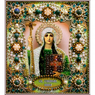 Набор для вышивания хрустальными бусинами ОБРАЗА В КАМЕНЬЯХ арт. 77-И-13 Святая Нина 14,5х16,5 см Набор для вышивания хрустальными бусинами ОБРАЗА В КАМЕНЬЯХ арт. 77-И-13 Святая Нина 14,5х16,5 см