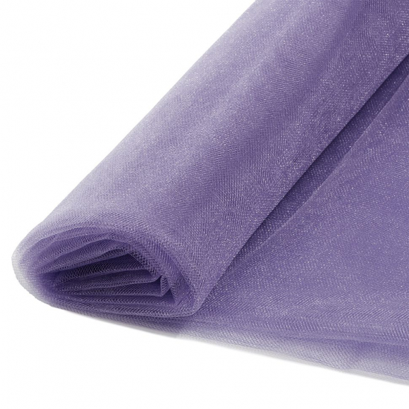 Фатин Кристалл средней жесткости блестящий арт.K.TRM шир.300см, 100% полиэстер цв. 133 К уп.50м - пудрово-сиреневый Фатин Кристалл средней жесткости блестящий арт.K.TRM шир.300см, 100% полиэстер цв. 133 К уп.50м - пудрово-сиреневый