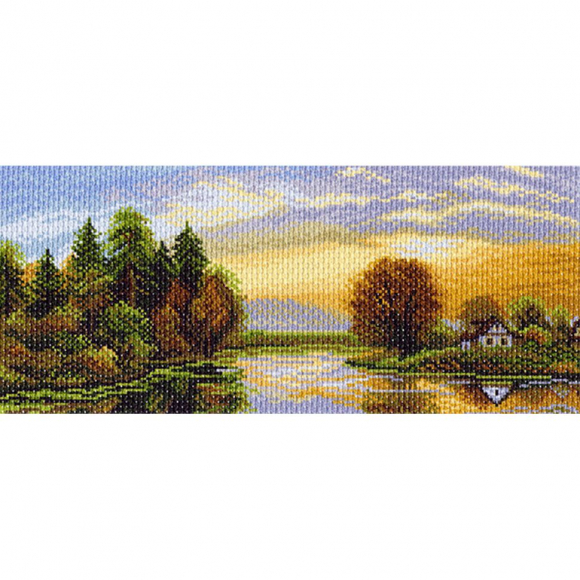 Рисунок на канве МАТРЕНИН ПОСАД арт.24х47 - 1076 Закат