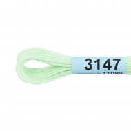 Нитки для вышивания Gamma мулине (3071-3172) 100% хлопок 24 x 8 м цв.3147 бл.салатовый