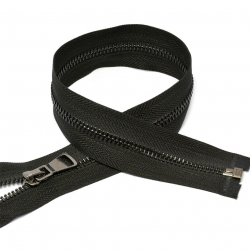 Молния MaxZipper мет. №5 черный никель шлиф.звено, 40 см цв.F322 черный уп.10шт