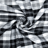 Ткань Костюмная 400 г/м? 64% полиэстер, 34% вискоза, 2% эластан шир.140 см арт.Р.31444.03 цв.03 черный рул.50м