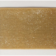 113992_Резинка-пояс с люрексом, 40 мм, цвет охра с золотом