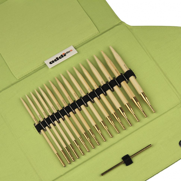 33774_Набор круговых бамбуковых спиц со сменными лесками addiClick Nature BAMBOO