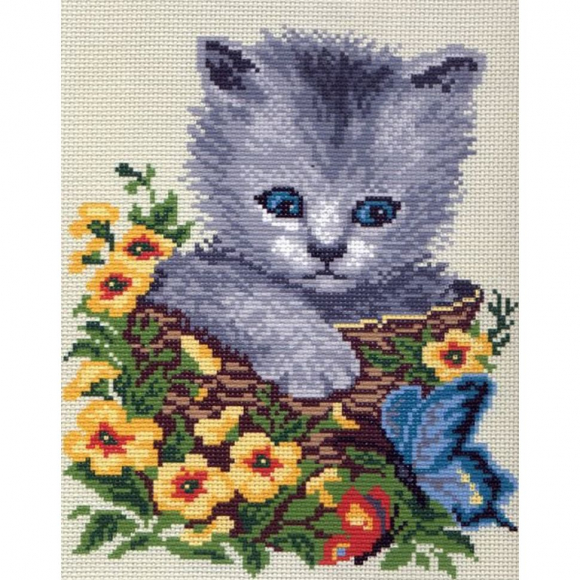 Рисунок на канве МАТРЕНИН ПОСАД арт.28х37 - 0360-1 Мурзик