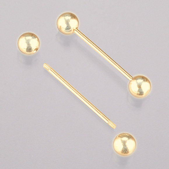 66308_Стержень с резьбой для браслета с 2-двумя шариками