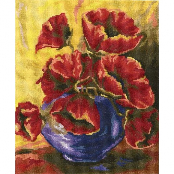 Набор для вышивания РТО арт.M377 Чарующий красный 21х25 см