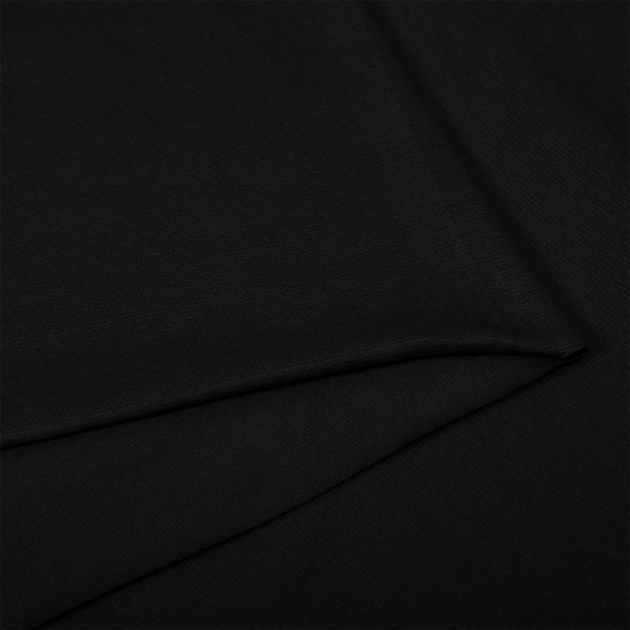 Ткань трикотаж Рибана с лайкрой 220г опененд 80-90см черный уп.3м Ткань трикотаж Рибана с лайкрой 220г опененд 80-90см черный уп.3м