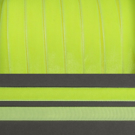 Лента бархатная арт.TBY.LB10229F нейлон шир.10мм цв.неоновый желтый уп.20м