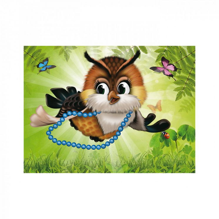 Картины мозаикой Molly арт.KM0901 Учусь летать (16 цветов) 15х20 см